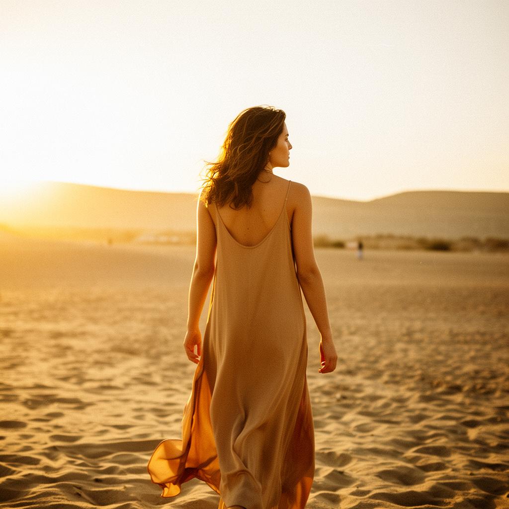 Editorial portrait in warm natural light